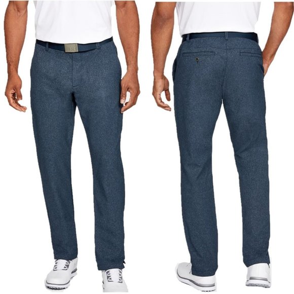 Under Armour Men's Vented Showdown Golf Pants Breathable Straight Fit Blue NWT